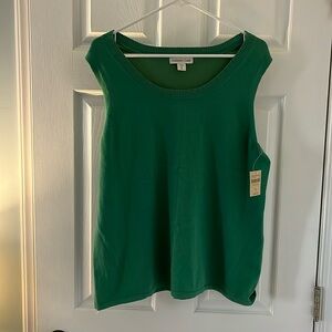 Coldwater Creek XL Green Sweater Tank